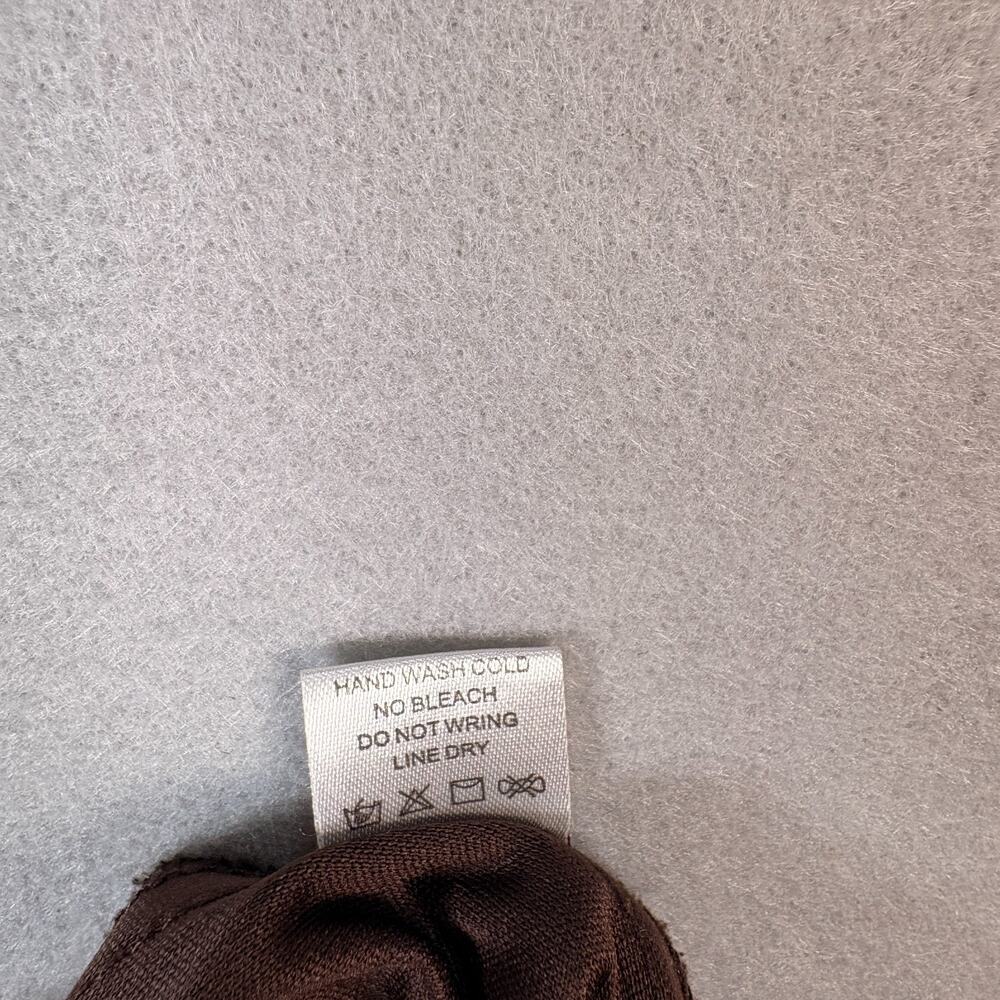 Birch Hill Women's XL Brown Suede Look Snap Front Jacket Trucker Style - Picture 7 of 7